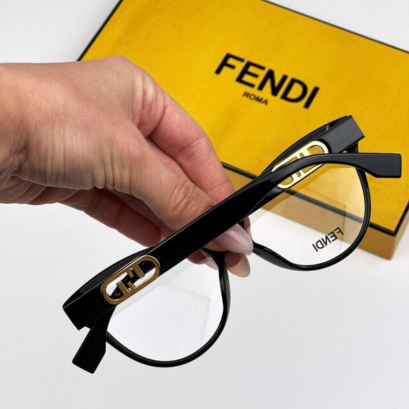 Fendi FE50026I 001 Eyeglasses Black Cat Eye Women FE 50026I - Picture 4 of 11